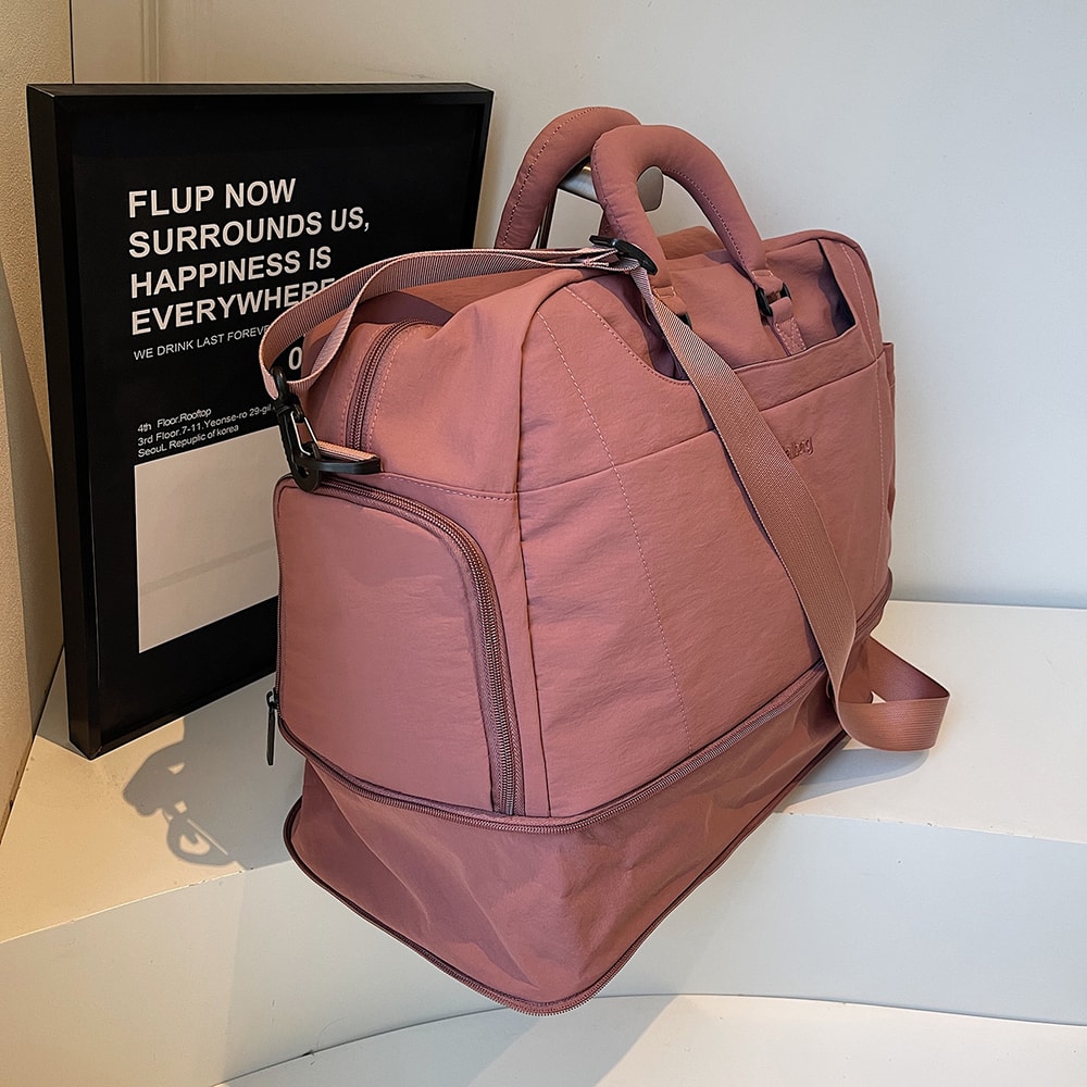 Expandable Portable Travel Bag For Men And Women Luggage With Shoe Compartment Trolley Case For Fit 2