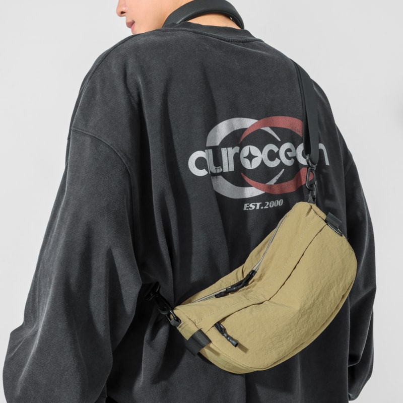 Waterproof Lightweight Nylon Crossbody Bag Trendy Unisex Multi Pocket Phone Bag For Hiking And Shop 2