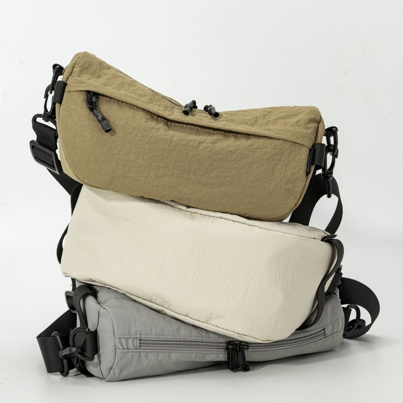 Waterproof Lightweight Nylon Crossbody Bag Trendy Unisex Multi Pocket Phone Bag For Hiking And Shop 3