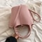 Stylish Large Capacity Womens Bucket Bag Commuter Handbag With Crossbody Option For Daily Use 1