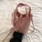 Stylish Large Capacity Womens Bucket Bag Commuter Handbag With Crossbody Option For Daily Use 6