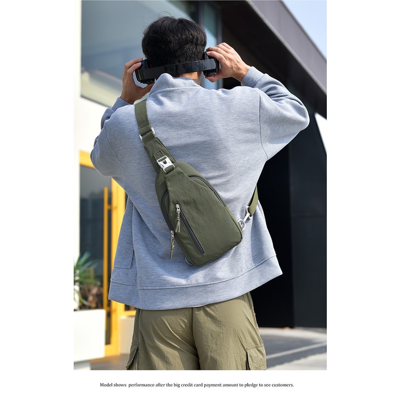 Water Resistant Chest Bag For Women Men Trendy Casual Cross Shoulder Bag For Cycling Commuting Tr 1