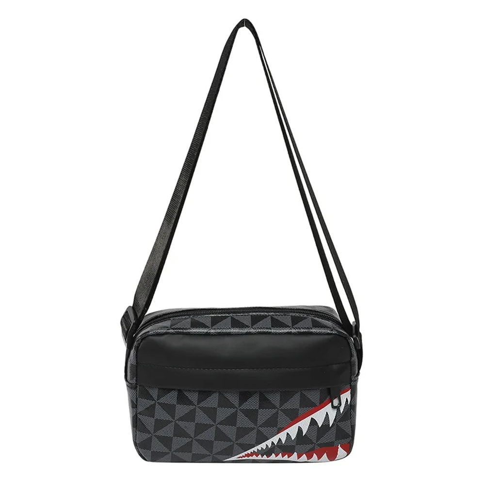 Shark Mouth Crossbody Bag Casual Fashion Coin Purse With Large Capacity 3
