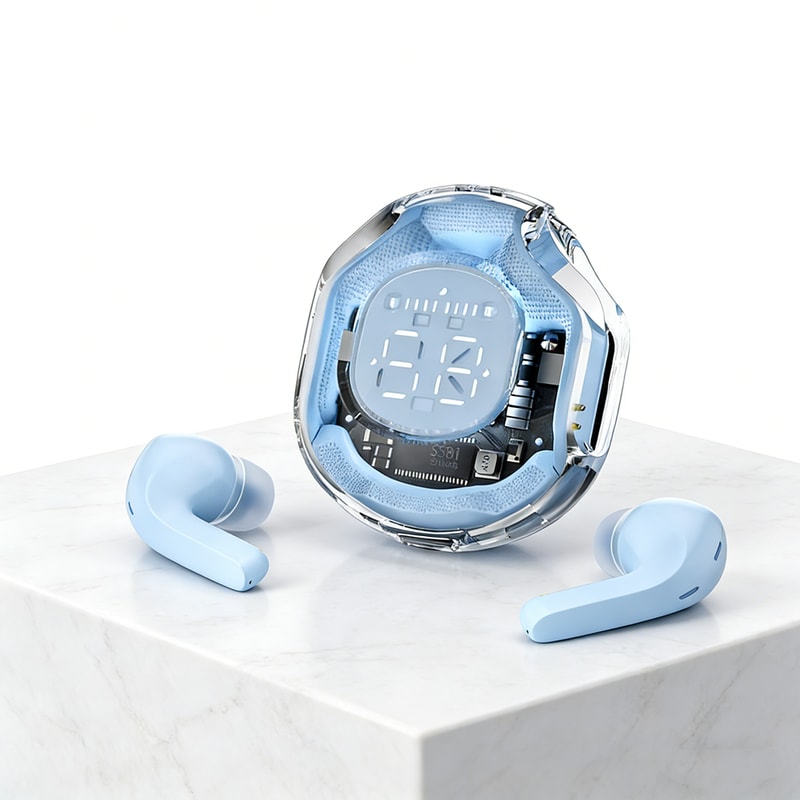 TWS Wireless Bluetooth Earbuds Sport Gaming Headphones with Noise Reduction Touch Control and Deep Bass for Phones