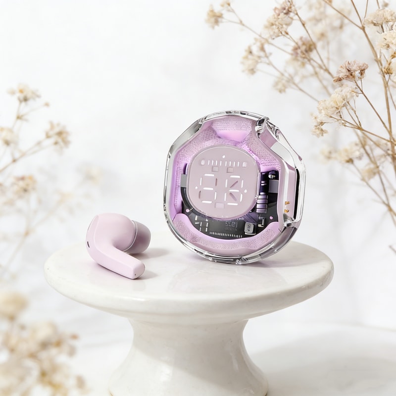 TWS Wireless Bluetooth Headset with LED Power Display Bluetooth Earphones with Charging Case