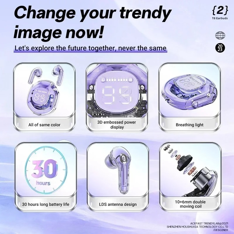 Wireless Bluetooth Earphones Noise Reduction Sport Gaming Headset With Deep Bass For Ultimate Sound 2