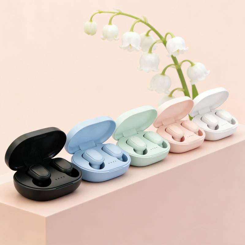 TWS Wireless Bluetooth Earbuds with Mic Noise Cancelling Bluetooth Headphones for Calls & Music