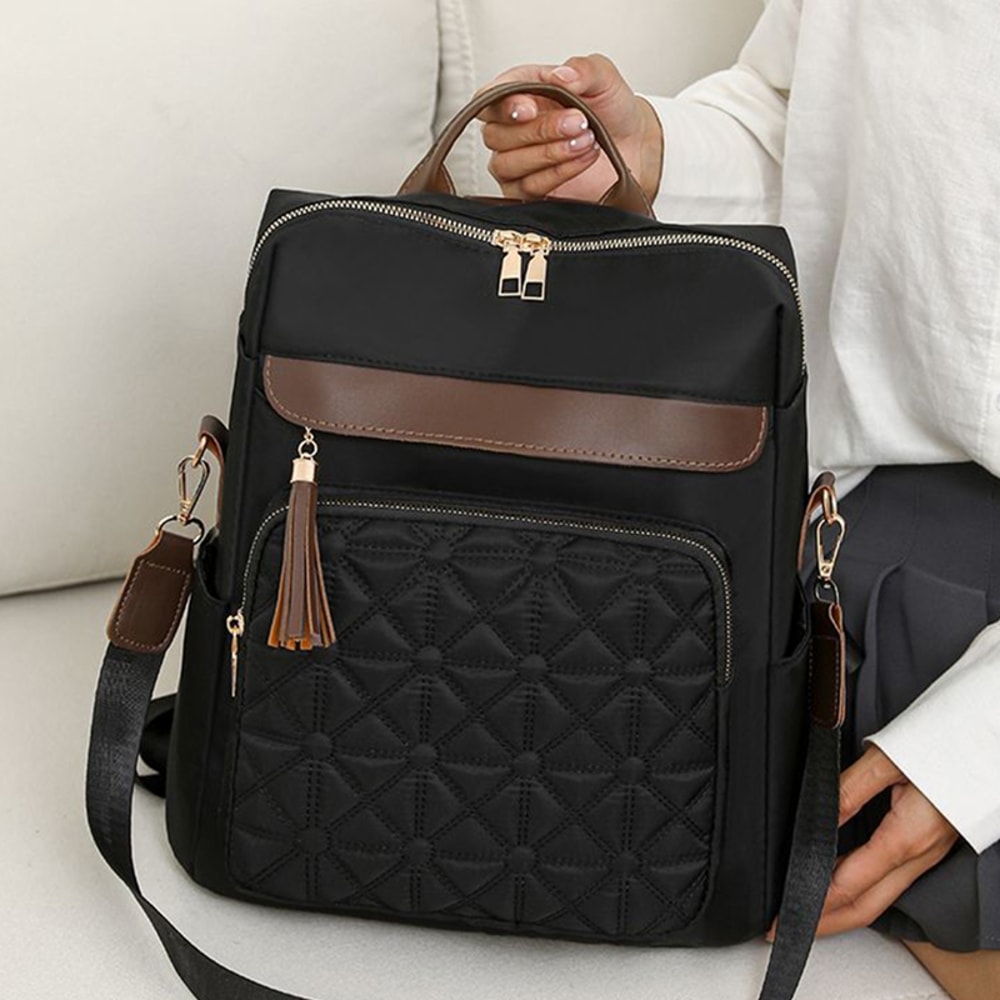 Neutral Color Square Backpack For Men And Women Stylish And Practical For Travel And Study 5