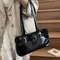 Vintage PU Leather Shoulder Bag for Women Stylish Commuter Handbag & Purse