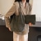 Vintage PU Leather Shoulder Bag for Women Chic Underarm Commuting Handbag Versatile Hot Sale Purses