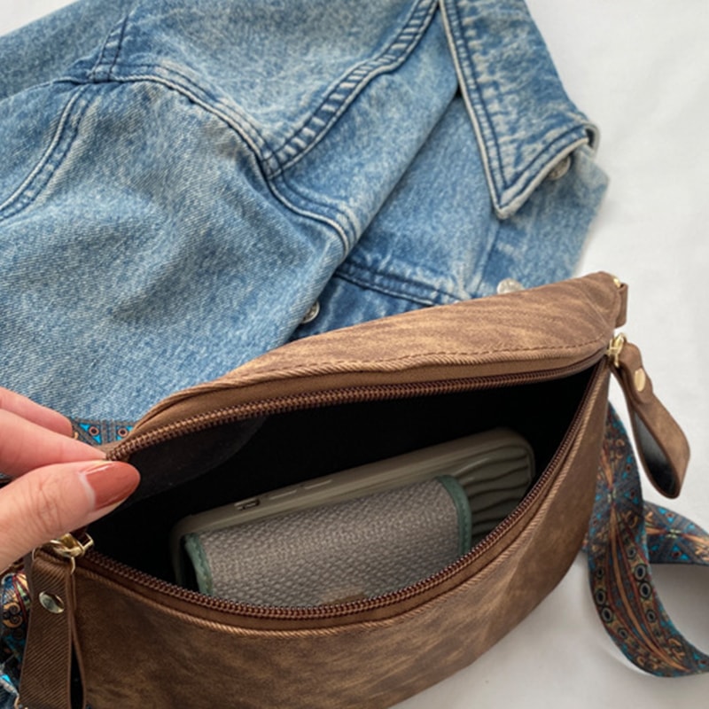 Stylish PU Leather Hobo Satchel Chest Bag Luxury Womens Fashion Waist Pack 3