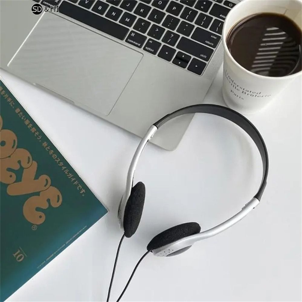 Retro Personality Headset Stylish Over Ear Blue Black Fashion Headphones 3