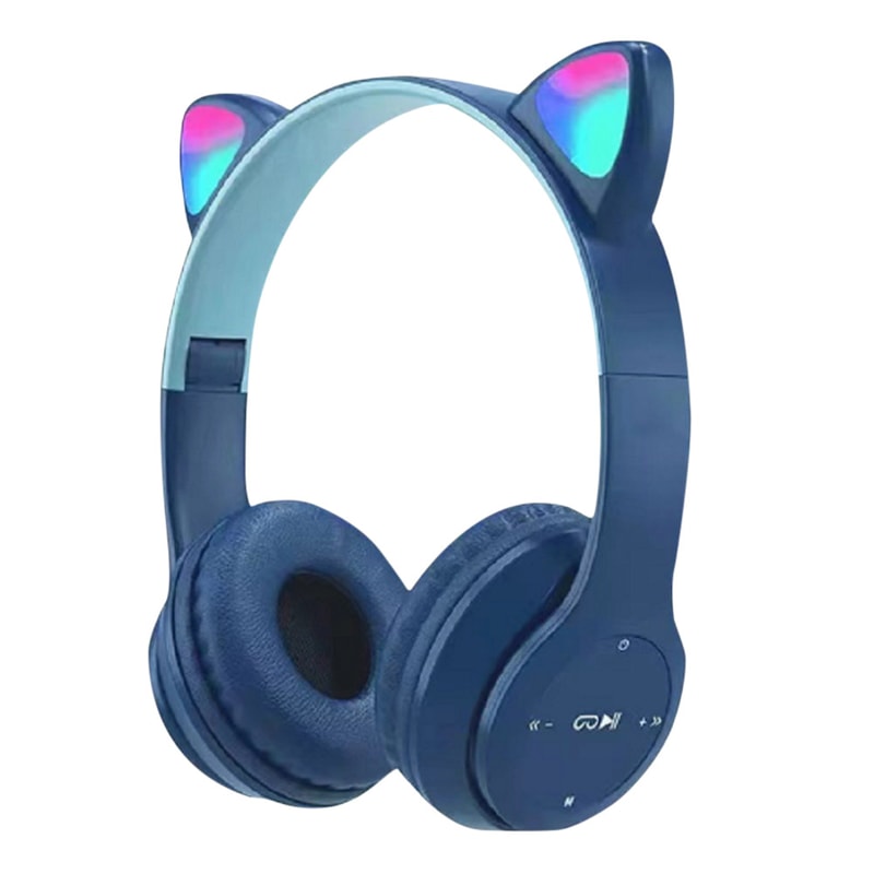 Wireless Cat Ear Headphones With Bluetooth Stereo Bass For Sports Gaming 7