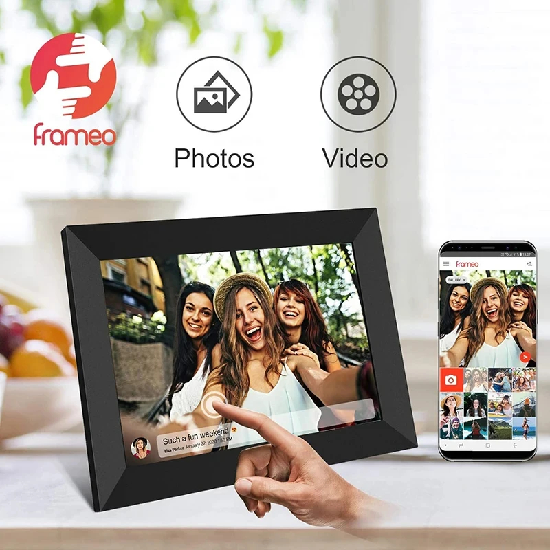 101Inch Digital Photo Frame WIFI Frameo HD Touch Screen Smart Image Album For Perfect Gift 2