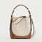 Fashionable Style Drawstring Bucket Bag For Women Portable Brown Crossbody Bag 5