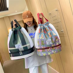 waterproof fitness bag with dry wet separation sports equipment backpack for women