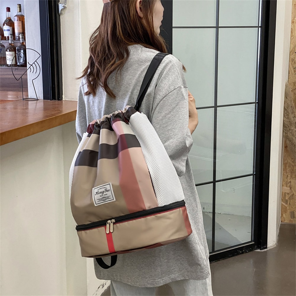 Waterproof Fitness Bag With Dry Wet Separation Sports Equipment Backpack For Women 1