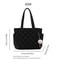 Chic Quilted Tote Bag Stylish MultiPocket Handbag With Pendant Large Capacity Shoulder Bag For Dail 2