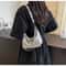 Chic Patent Leather Shoulder Bag For Women Summer Underarm Crossbody Bag With Chain Soft Square Sha 0