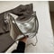Chic Patent Leather Shoulder Bag For Women Summer Underarm Crossbody Bag With Chain Soft Square Sha 5
