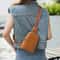 Versatile Soft Leather Crossbody Waist Bag for Women Stylish Compact and Practical Mobile Phone Holder