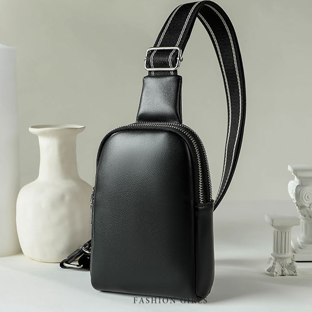 Versatile Soft Leather Crossbody Waist Bag for Women Stylish Compact and Practical Mobile Phone Holder