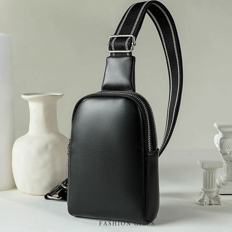 Versatile Soft Leather Crossbody Waist Bag for Women Stylish Compact and Practical Mobile Phone Holder