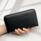 Fashion Simple Black Long Wallet Multi Card Large Capacity Portable Cell Phone Wallet 5
