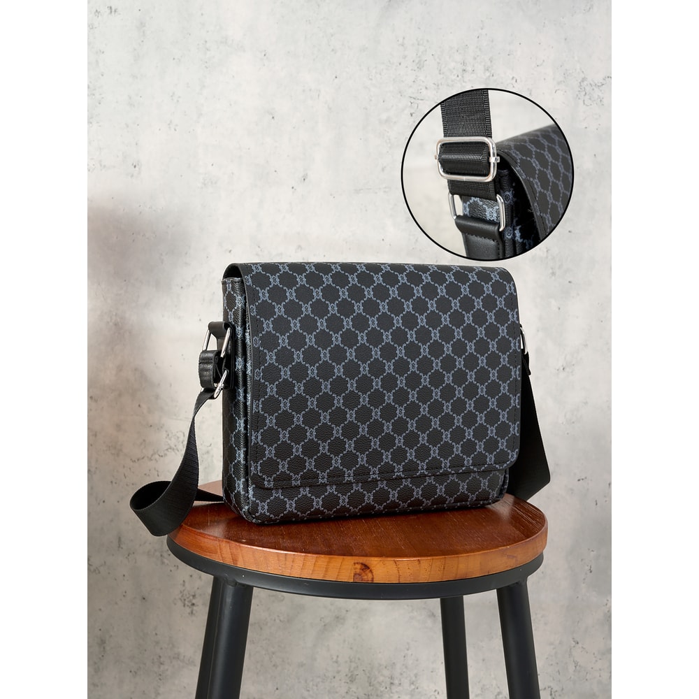 Simple Casual Flap Crossbody Bag Lightweight Large Capacity Satchel For Business Work 1