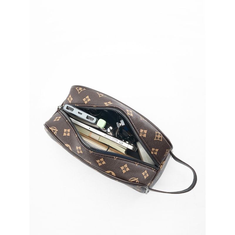 Retro Commuter Clutch Bag Fashionable Portable Business Tote With Large Capacity For Travel Phone 0