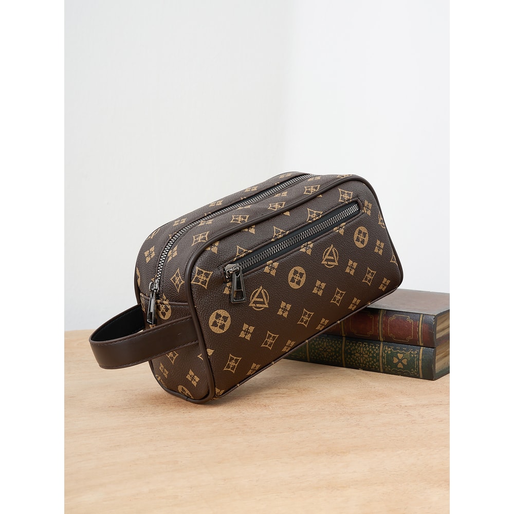 Retro Commuter Clutch Bag Fashionable Portable Business Tote With Large Capacity For Travel Phone 4