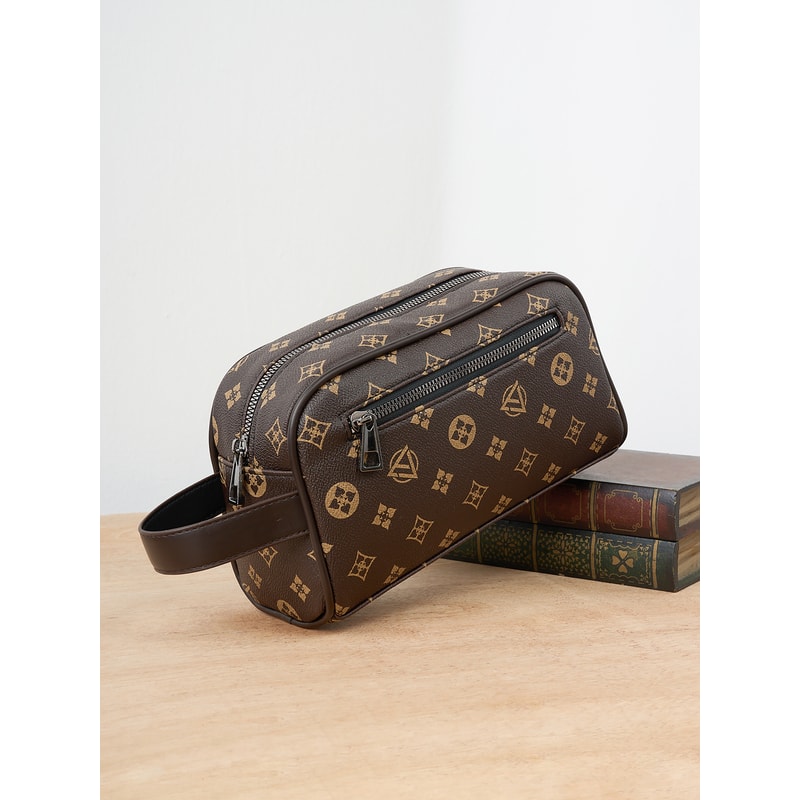 Retro Commuter Clutch Bag Fashionable Portable Business Tote With Large Capacity For Travel Phone 4