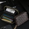 Vintage Zipper Card Holder Wallet Stylish Checkered Pattern Compact Lightweight For Men And Women 2