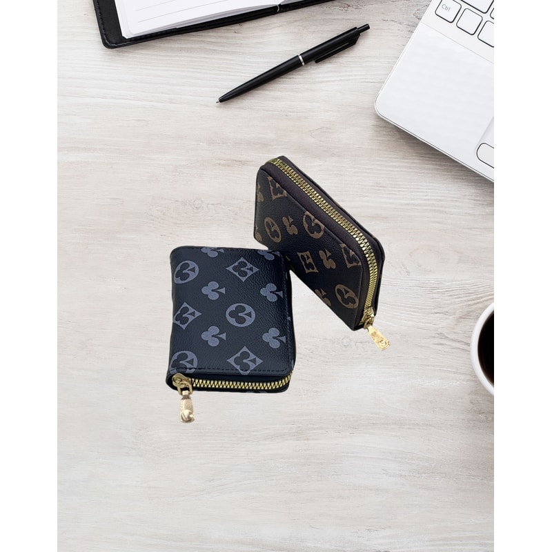 Fashion Womens Card Holder With Zipper Portable Mini Wallet For Women Multi Slot Coin Purse Card Ca 1