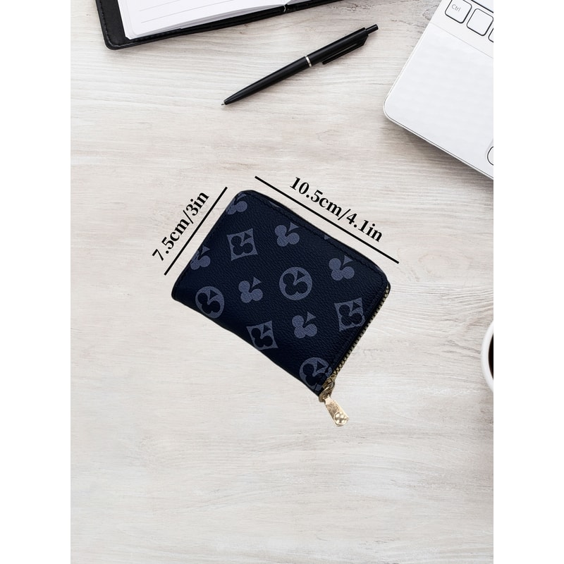 Fashion Womens Card Holder With Zipper Portable Mini Wallet For Women Multi Slot Coin Purse Card Ca 3