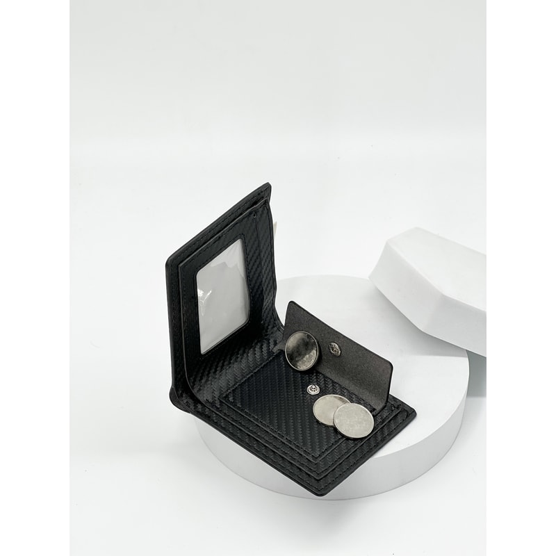 Fashion Trend Business Casual Carbon Fiber Mens Wallet With Card Slot 3