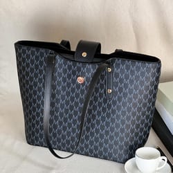 large capacity fashion tote bag stylish portable zippered shoulder sling for women ideal gift for all occasions