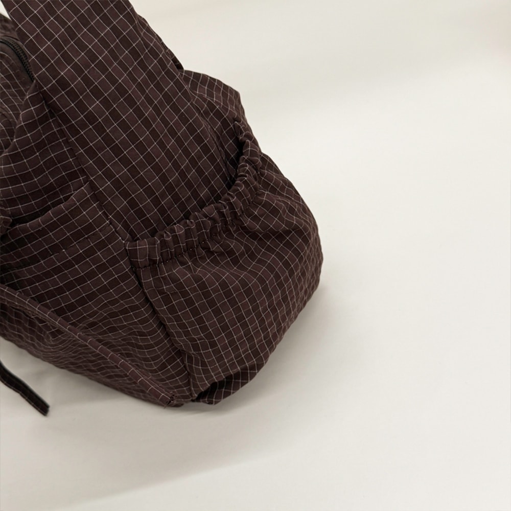 Retro Grid Single Shoulder Bag Large Capacity Stylish Versatile For School Work And Commuting Unis 4