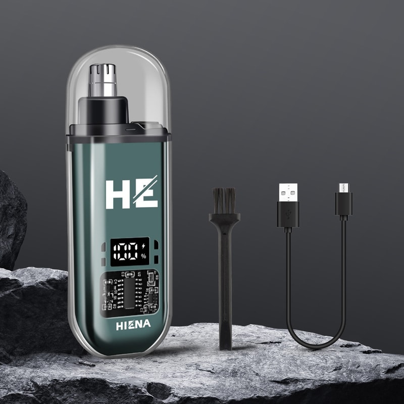 Electric Nose Hair Trimmer Rechargeable Mini Pocket Trimmer For Nose Ear Eyebrows Wet And Dry Use 0