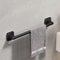 Self Adhesive Bathroom Towel Rack White Black Towel Holder For Effortless Installation 5