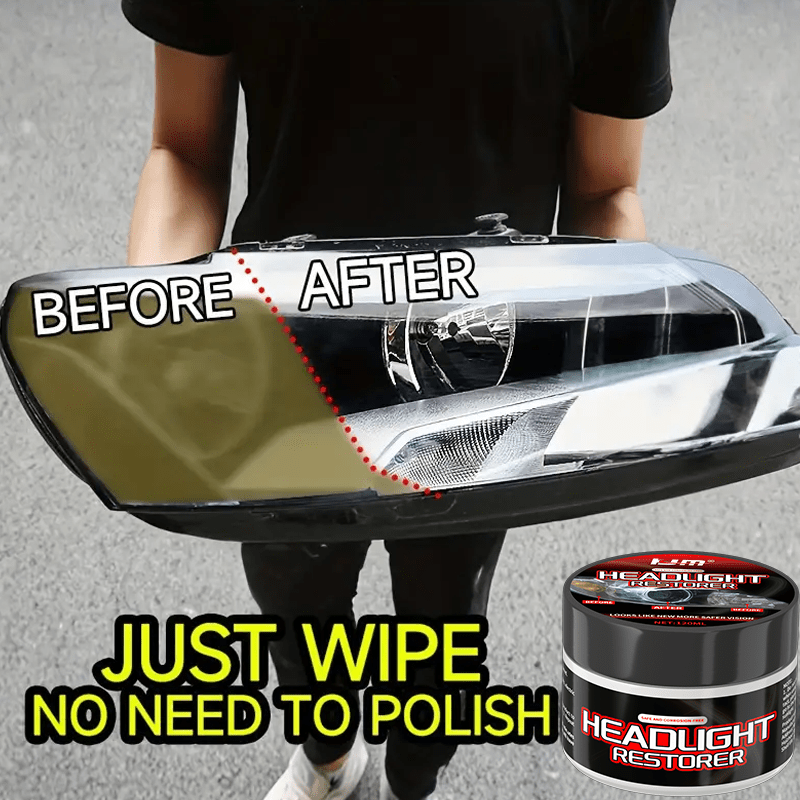 Car Headlight Restoration Kit Reduces Yellowing Prevents Oxidation And Enhances Clarity 0