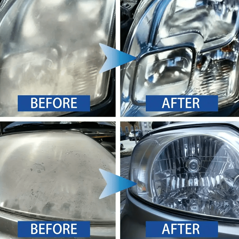 Car Headlight Restoration Kit Reduces Yellowing Prevents Oxidation And Enhances Clarity 3
