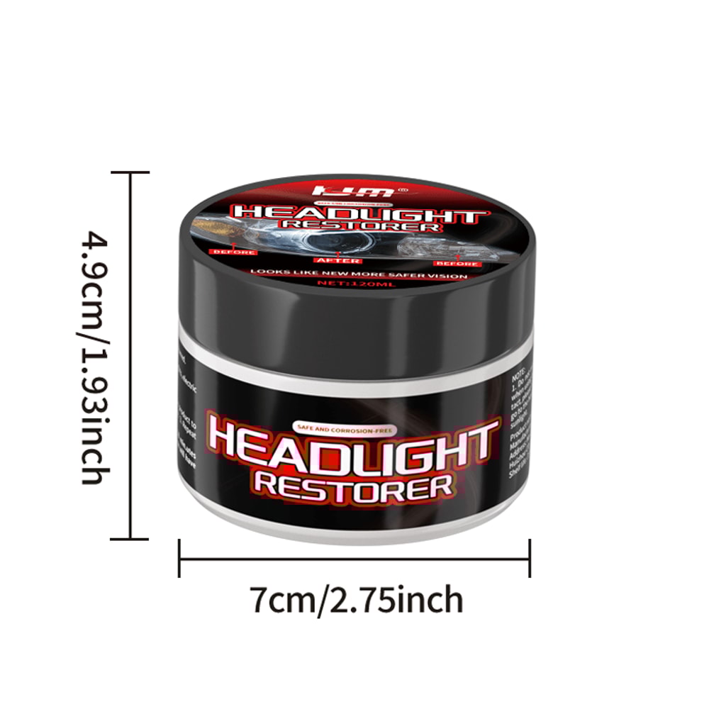 Car Headlight Restoration Kit Reduces Yellowing Prevents Oxidation And Enhances Clarity 5