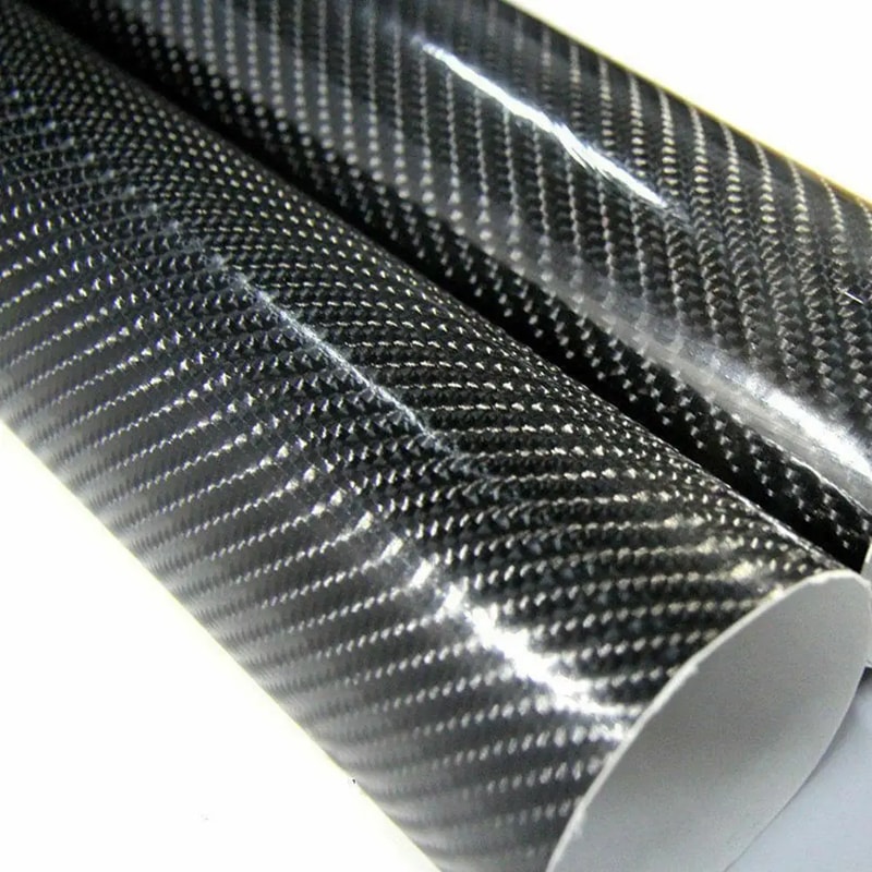 Glossy Carbon Fiber Vinyl Film Wrap High Quality Car Decals Auto Styling Accessories 4