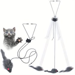 interactive door hanging cat toy self play kitten hanging toy for indoor cats
