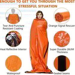 emergency bivy sleeping bag waterproof thermal survival sack for camping