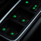 Glow Night Car Window Switch Stickers Luminous Interior Button Decals For Easy Night Driving 0