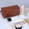 Leather Toiletry Bag Hanging Travel Dopp Kit Organizer 0