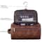 Leather Toiletry Bag Hanging Travel Dopp Kit Organizer 1