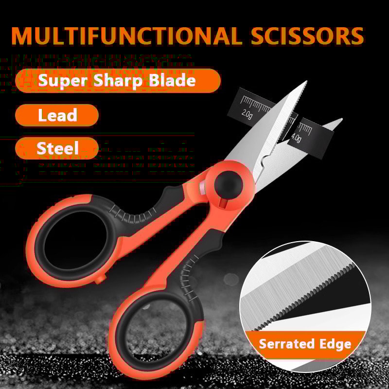 Stainless Steel Fishing Line Scissors Braided Line Cutter Portable Fishing Tool for Anglers